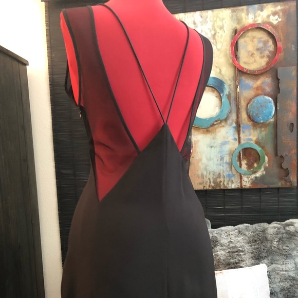 ***SOLD - NOT FOR SALE **bodycon black lace low back Vegas cocktail party sexy - Picture 5 of 9